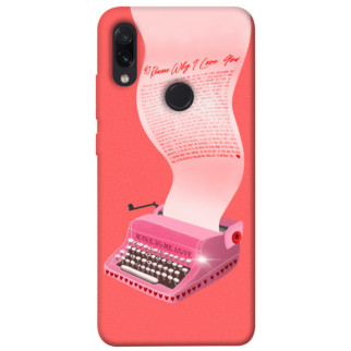 Чохол itsPrint Рожева друкарська машинка для Xiaomi Redmi Note 7 / Note 7 Pro / Note 7s - Інтернет-магазин спільних покупок ToGether