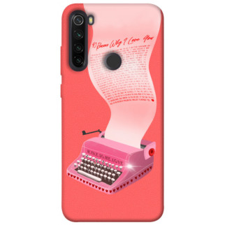 Чохол itsPrint Рожева друкарська машинка для Xiaomi Redmi Note 8T - Інтернет-магазин спільних покупок ToGether