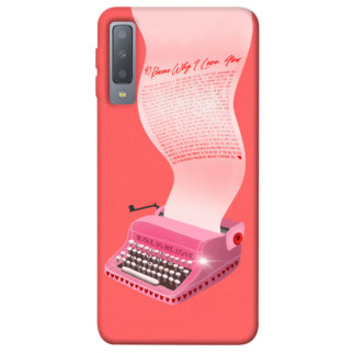 Чохол itsPrint Рожева друкарська машинка для Samsung A750 Galaxy A7 (2018) - Інтернет-магазин спільних покупок ToGether