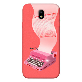 Чохол itsPrint Рожева друкарська машинка для Samsung J730 Galaxy J7 (2017) - Інтернет-магазин спільних покупок ToGether