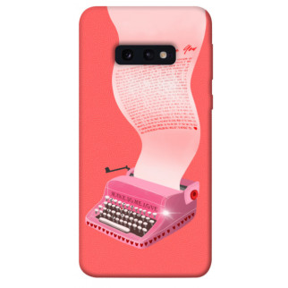 Чохол itsPrint Рожева друкарська машинка для Samsung Galaxy S10e - Інтернет-магазин спільних покупок ToGether