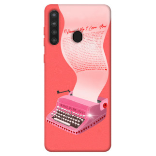 Чохол itsPrint Рожева друкарська машинка для Samsung Galaxy A21 - Інтернет-магазин спільних покупок ToGether