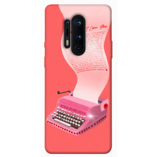 Чохол itsPrint Рожева друкарська машинка для OnePlus 8 Pro - Інтернет-магазин спільних покупок ToGether