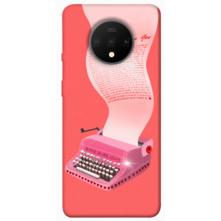 Чохол itsPrint Рожева друкарська машинка для OnePlus 7T - Інтернет-магазин спільних покупок ToGether