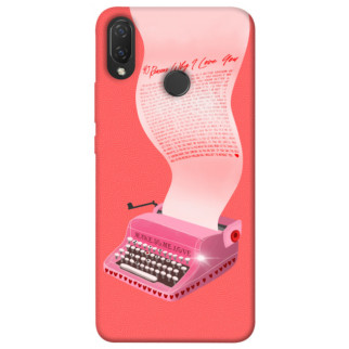 Чохол itsPrint Рожева друкарська машинка для Huawei P Smart+ (nova 3i) - Інтернет-магазин спільних покупок ToGether