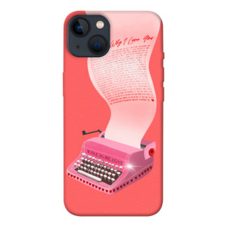Чохол itsPrint Рожева друкарська машинка для Apple iPhone 13 (6.1") - Інтернет-магазин спільних покупок ToGether
