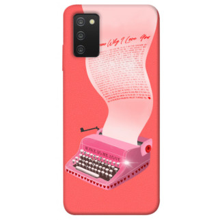 Чохол itsPrint Рожева друкарська машинка для Samsung Galaxy A03s - Інтернет-магазин спільних покупок ToGether