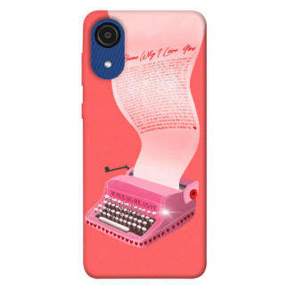 Чохол itsPrint Рожева друкарська машинка для Samsung Galaxy A03 Core - Інтернет-магазин спільних покупок ToGether