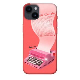 Чохол itsPrint Рожева друкарська машинка для Apple iPhone 14 (6.1") - Інтернет-магазин спільних покупок ToGether