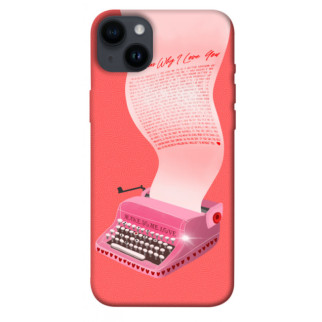 Чохол itsPrint Рожева друкарська машинка для Apple iPhone 14 Plus (6.7") - Інтернет-магазин спільних покупок ToGether