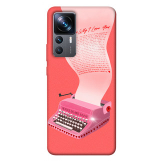 Чохол itsPrint Рожева друкарська машинка для Xiaomi 12T / 12T Pro - Інтернет-магазин спільних покупок ToGether