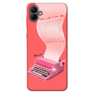Чохол itsPrint Рожева друкарська машинка для Samsung Galaxy A04 - Інтернет-магазин спільних покупок ToGether