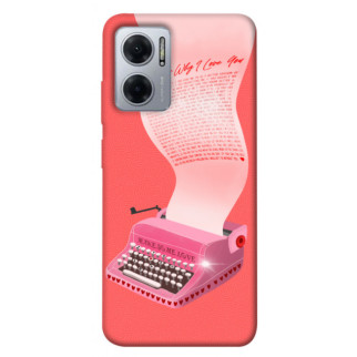 Чохол itsPrint Рожева друкарська машинка для Xiaomi Redmi Note 11E - Інтернет-магазин спільних покупок ToGether
