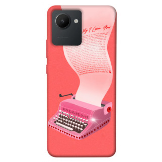 Чохол itsPrint Рожева друкарська машинка для Realme C30 - Інтернет-магазин спільних покупок ToGether