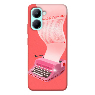 Чохол itsPrint Рожева друкарська машинка для Realme C33 - Інтернет-магазин спільних покупок ToGether