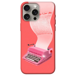 Чохол itsPrint Рожева друкарська машинка для Apple iPhone 15 Pro Max (6.7") - Інтернет-магазин спільних покупок ToGether