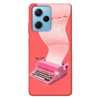 Чохол itsPrint Рожева друкарська машинка для Xiaomi Poco X5 Pro 5G - Інтернет-магазин спільних покупок ToGether