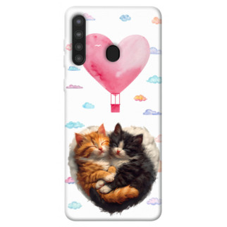 Чохол itsPrint Animals love 3 для Samsung Galaxy A21 - Інтернет-магазин спільних покупок ToGether