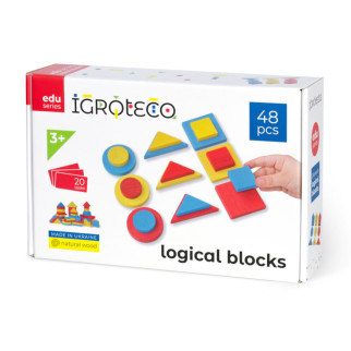 Навчальний набір "Логічні блоки Дьєнеша" Igroteco 900408, 48 деталей - Інтернет-магазин спільних покупок ToGether