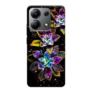 Чохол itsPrint Flowers on black для Xiaomi Redmi Note 13 4G - Інтернет-магазин спільних покупок ToGether
