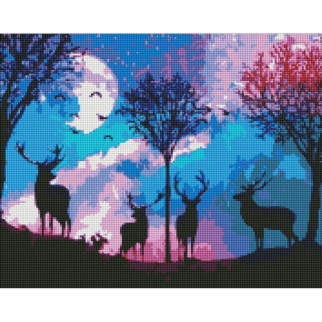 Алмазна мозаїка "Казковий ліс" Ідейка AMO7154 40х50 см - Інтернет-магазин спільних покупок ToGether