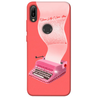 Чохол itsPrint Рожева друкарська машинка для Huawei Y6 (2019) - Інтернет-магазин спільних покупок ToGether