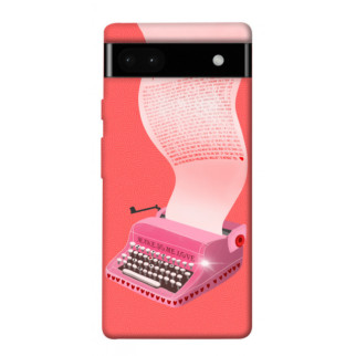 Чохол itsPrint Рожева друкарська машинка для Google Pixel 6a - Інтернет-магазин спільних покупок ToGether