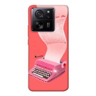 Чохол itsPrint Рожева друкарська машинка для Xiaomi 13T - Інтернет-магазин спільних покупок ToGether
