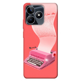 Чохол itsPrint Рожева друкарська машинка для Realme C53 - Інтернет-магазин спільних покупок ToGether