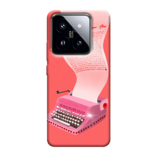 Чохол itsPrint Рожева друкарська машинка для Xiaomi 14 Pro - Інтернет-магазин спільних покупок ToGether
