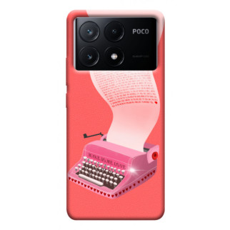 Чохол itsPrint Рожева друкарська машинка для Xiaomi Poco X6 - Інтернет-магазин спільних покупок ToGether