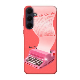 Чохол itsPrint Рожева друкарська машинка для Samsung Galaxy A35 - Інтернет-магазин спільних покупок ToGether