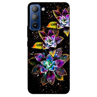 Чохол itsPrint Flowers on black для TECNO Pop 5 LTE - Інтернет-магазин спільних покупок ToGether