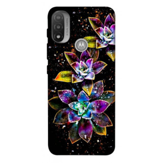 Чохол itsPrint Flowers on black для Motorola Moto E20 - Інтернет-магазин спільних покупок ToGether