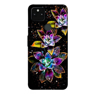 Чохол itsPrint Flowers on black для Google Pixel 5A - Інтернет-магазин спільних покупок ToGether
