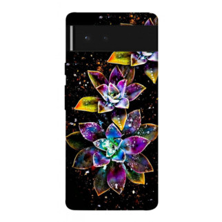 Чохол itsPrint Flowers on black для Google Pixel 6 - Інтернет-магазин спільних покупок ToGether