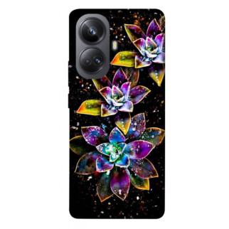 Чохол itsPrint Flowers on black для Realme 10 Pro+ - Інтернет-магазин спільних покупок ToGether