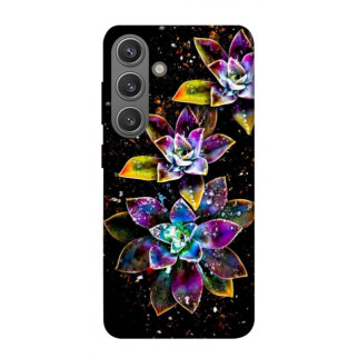 Чохол itsPrint Flowers on black для Samsung Galaxy S24 - Інтернет-магазин спільних покупок ToGether