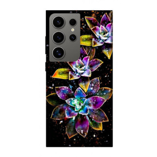 Чохол itsPrint Flowers on black для Samsung Galaxy S24 Ultra - Інтернет-магазин спільних покупок ToGether
