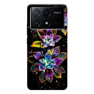 Чохол itsPrint Flowers on black для Xiaomi Poco X6 - Інтернет-магазин спільних покупок ToGether