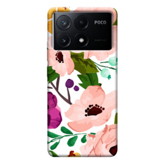 Чохол itsPrint Акварельні квіти для Xiaomi Poco X6 - Інтернет-магазин спільних покупок ToGether