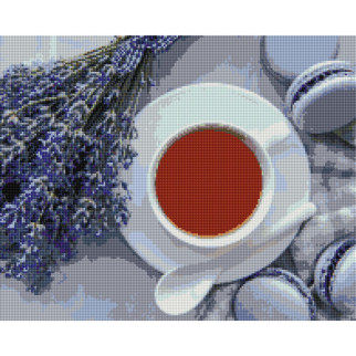 Алмазна мозаїка "Лавандовий чай" Brushme DBS1021 40х50 см - Інтернет-магазин спільних покупок ToGether