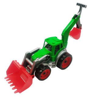Дитячий іграшковий трактор 3671TXK з двома ковшами  (Зелений) - Інтернет-магазин спільних покупок ToGether