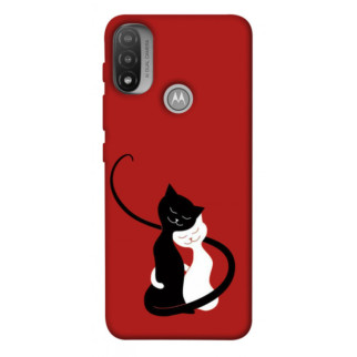 Чохол itsPrint Закохані коти для Motorola Moto E20 - Інтернет-магазин спільних покупок ToGether