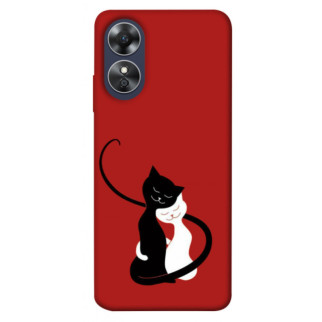 Чохол itsPrint Закохані коти для Oppo A17 - Інтернет-магазин спільних покупок ToGether