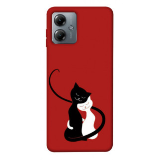 Чохол itsPrint Закохані коти для Motorola Moto G14 - Інтернет-магазин спільних покупок ToGether