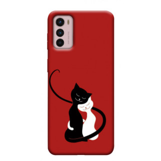 Чохол itsPrint Закохані коти для Motorola Moto G42 - Інтернет-магазин спільних покупок ToGether