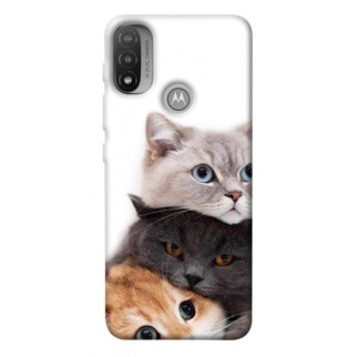 Чохол itsPrint Три коти для Motorola Moto E20 - Інтернет-магазин спільних покупок ToGether