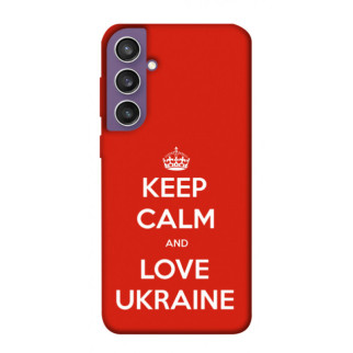 Чохол itsPrint Keep calm and love Ukraine для Samsung Galaxy S23 FE - Інтернет-магазин спільних покупок ToGether