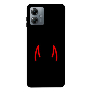 Чохол itsPrint Red horns для Motorola Moto G14 - Інтернет-магазин спільних покупок ToGether